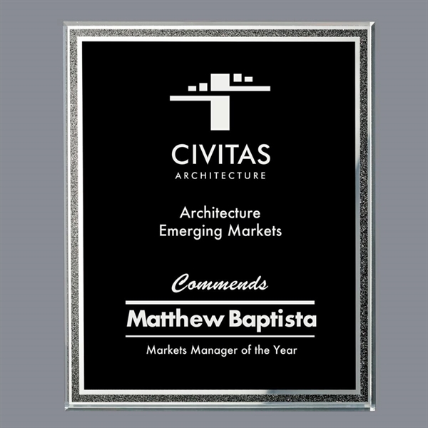 Beautiful Acrylic Plaque with sparkling silver trim... from ASI 84592 St Regis Group / St Regis