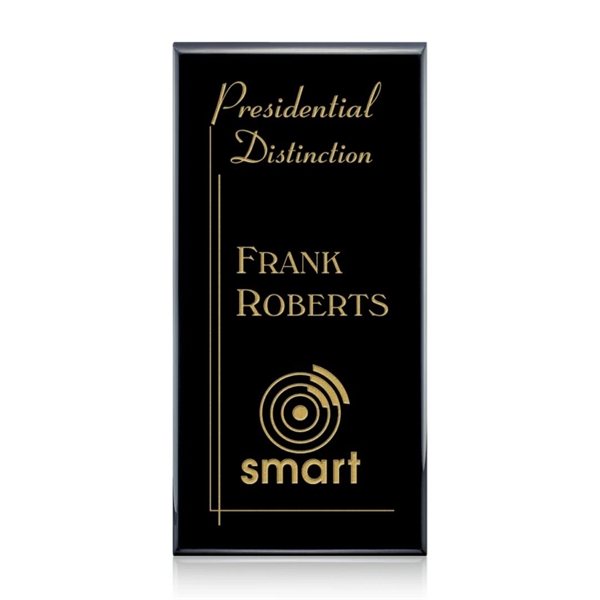 High gloss piano finish wall plaque in rosewood... from ASI 84592 St Regis Group / St Regis