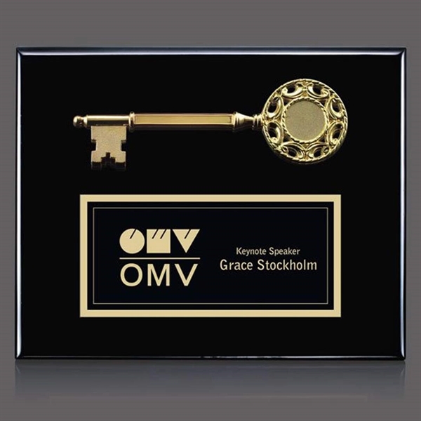 High gloss piano finish wall plaque with key insert.... from ASI 84592 St Regis Group / St Regis