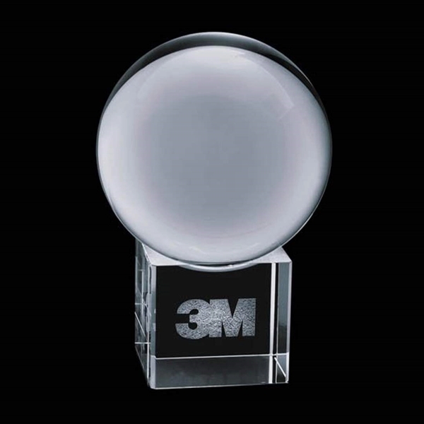 Optical crystal ball on cube award.... from ASI 84592 St Regis Group / St Regis