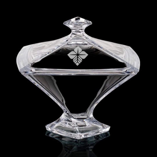 Candy Bowl and Lid - 8 3/4" Crystalline.... from ASI 84592 St Regis Group