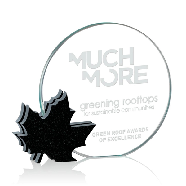7" leaf starfire/granite award.... from ASI 84592 St Regis Group / Prestige Glass