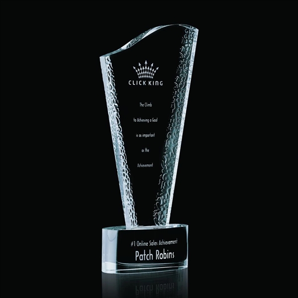 Unique optical crystal award with scalloped edge effect.... from ASI 84592 St Regis Group / St Regis
