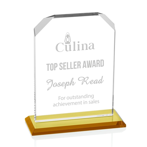 Our extraordinary beveled Starfire Waterford award is combined with amber optical... from ASI 84592 St Regis Group / St Regis