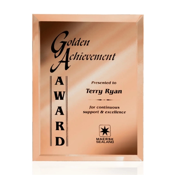 Wall hanging, beveled copper mirror plaque.... from ASI 84592 St Regis Group / St Regis