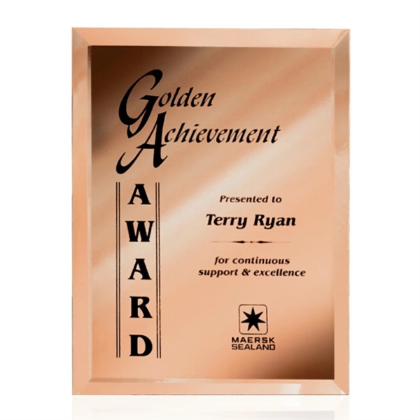 Wall hanging, beveled copper mirror plaque.... from ASI 84592 St Regis Group / St Regis