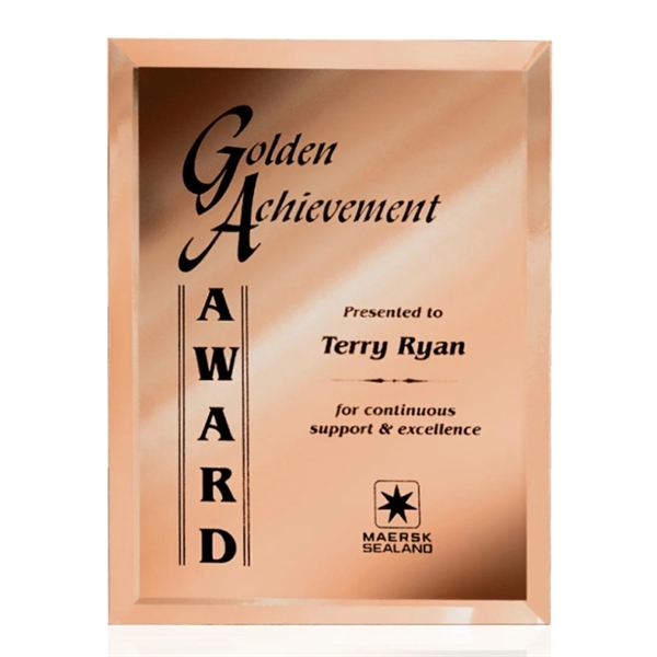 Wall hanging, beveled copper mirror plaque.... from ASI 84592 St Regis Group / St Regis