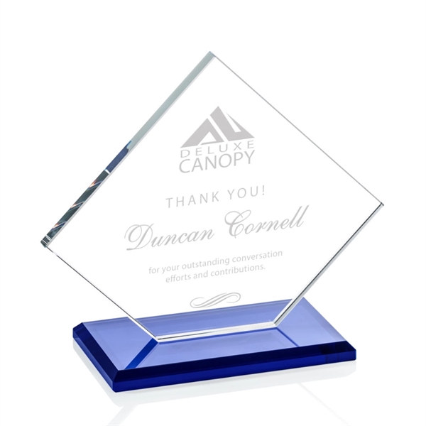 The Huron Award is a flat-edged diamond-shaped piece comprised of starfire... from ASI 84592 St Regis Group / Prestige Glass