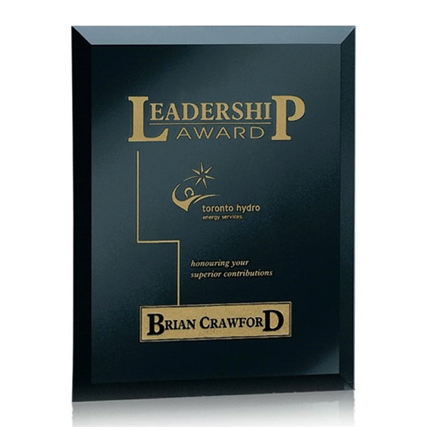 Wall hanging, beveled black mirror plaque.... from ASI 84592 St Regis Group / St Regis