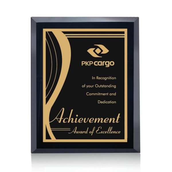 Black mirror plaque with Marietta plate.... from ASI 84592 St Regis Group / St Regis