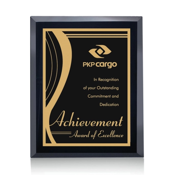 Black mirror plaque with Marietta plate.... from ASI 84592 St Regis Group / St Regis