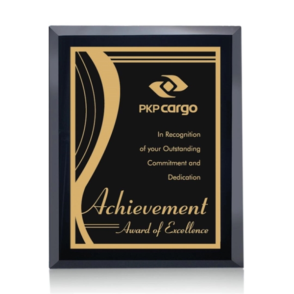 Black mirror plaque with Marietta plate.... from ASI 84592 St Regis Group / St Regis