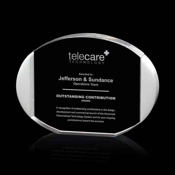 The Darwin combines clear oval optical crystal with white crystal edging... from ASI 84592 St Regis Group / St Regis