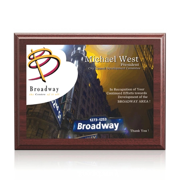 Cherry finish wall plaque with a full color Astro-Sub plate.... from ASI 84592 St Regis Group / St Regis