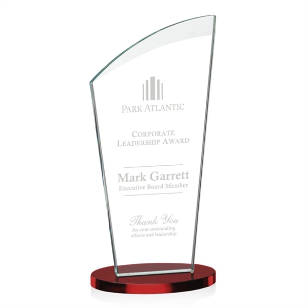 This fabulous starfire award features an arched beveled top and oval... from ASI 84592 St Regis Group / St Regis