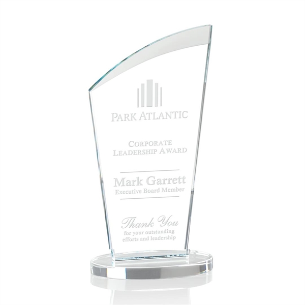 This fabulous starfire award features an arched beveled top and oval... from ASI 84592 St Regis Group / St Regis