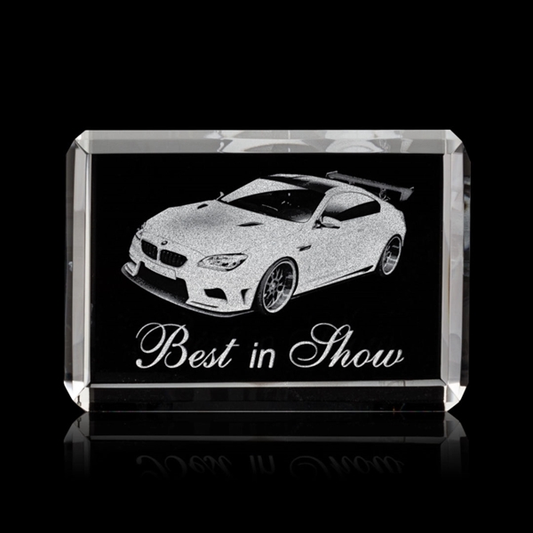 Beautiful 3 Dimensional etching inside the horizontal crystal... from ASI 84592 St Regis Group / St Regis