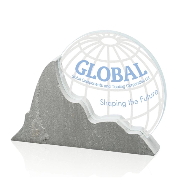 Award - Starfire/Sandstone 8 1/4" Wide.... from ASI 84592 St Regis Group / Prestige Glass