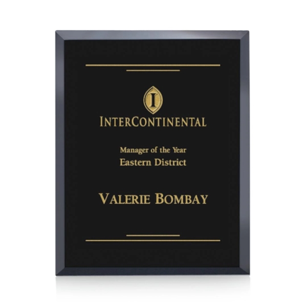 Wall hanging, beautiful black glass plaque.... from ASI 84592 St Regis Group / St Regis