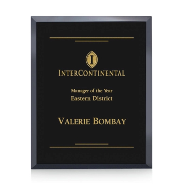 Wall hanging, beautiful black glass plaque.... from ASI 84592 St Regis Group / St Regis