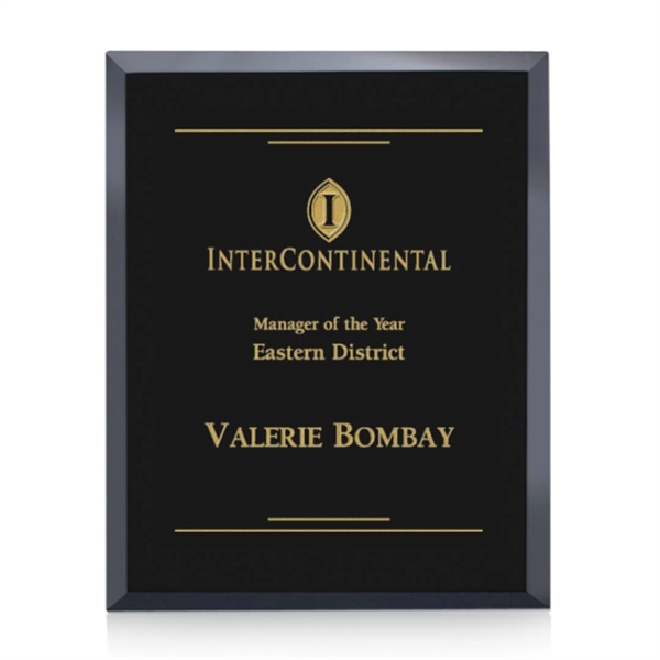 Wall hanging, beautiful black glass plaque.... from ASI 84592 St Regis Group / St Regis