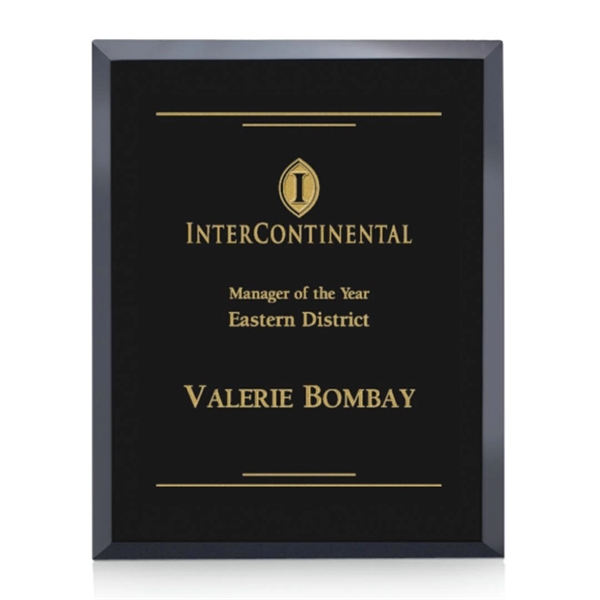 Wall hanging, beautiful black glass plaque.... from ASI 84592 St Regis Group / St Regis