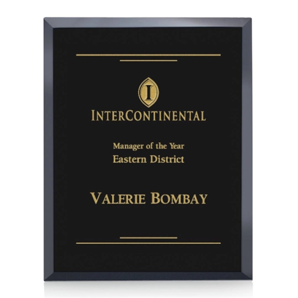 Wall hanging, beautiful black glass plaque.... from ASI 84592 St Regis Group / St Regis