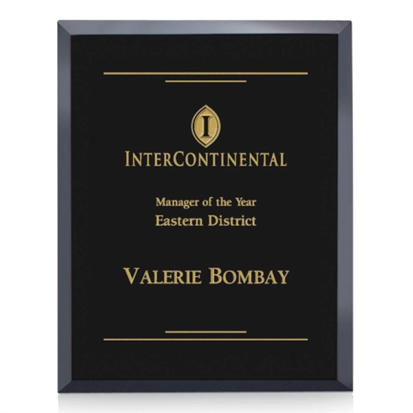 Wall hanging, beautiful black glass plaque.... from ASI 84592 St Regis Group / St Regis