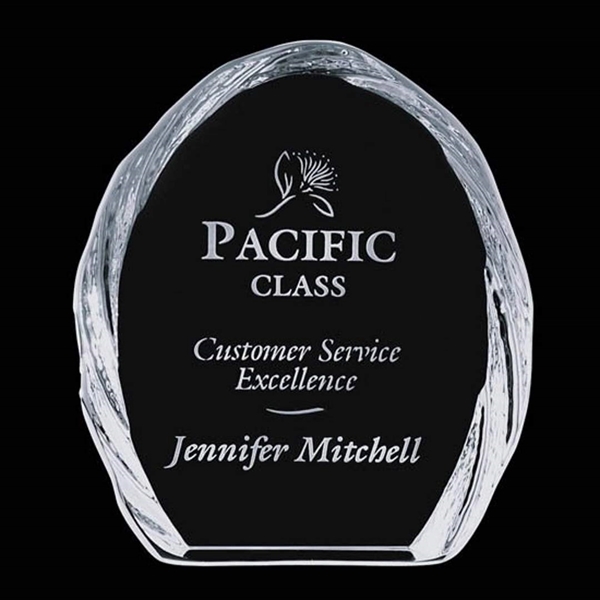 Optical crystal award with molded rope iceberg design.... from ASI 84592 St Regis Group / St Regis
