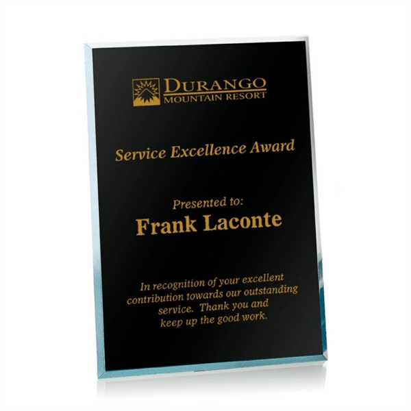 Mirror Plaque - Black.... from ASI 84592 St Regis Group / Prestige Glass