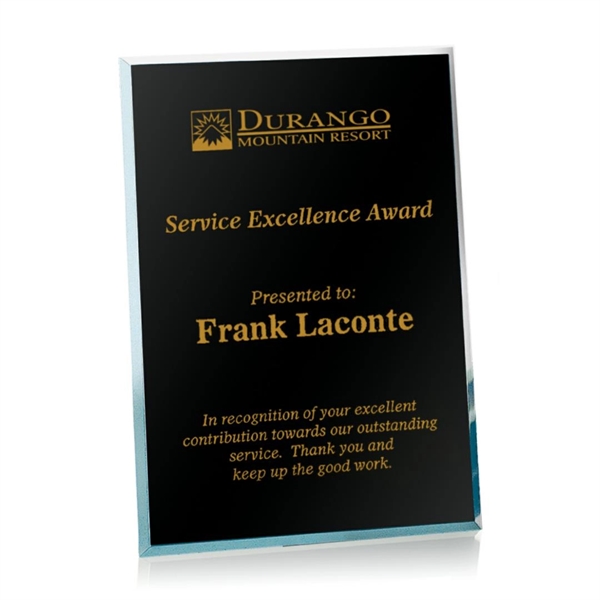 Mirror Plaque - Black.... from ASI 84592 St Regis Group / Prestige Glass