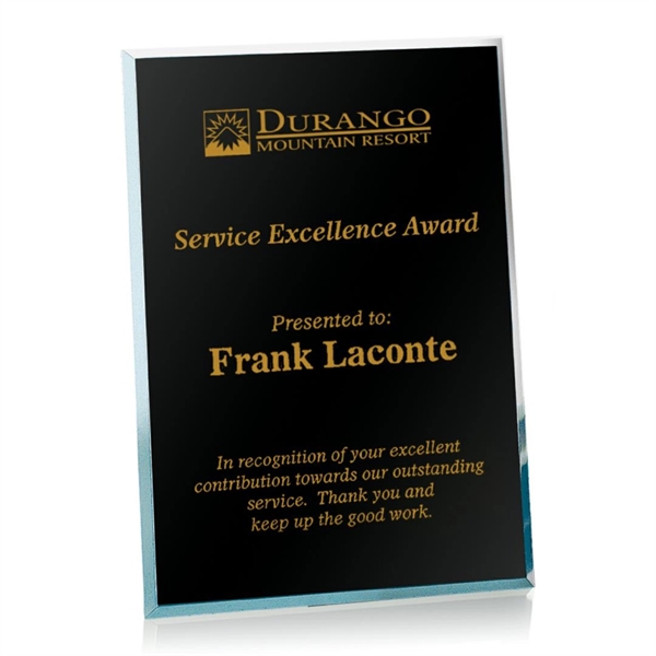 Mirror Plaque - Black.... from ASI 84592 St Regis Group / Prestige Glass