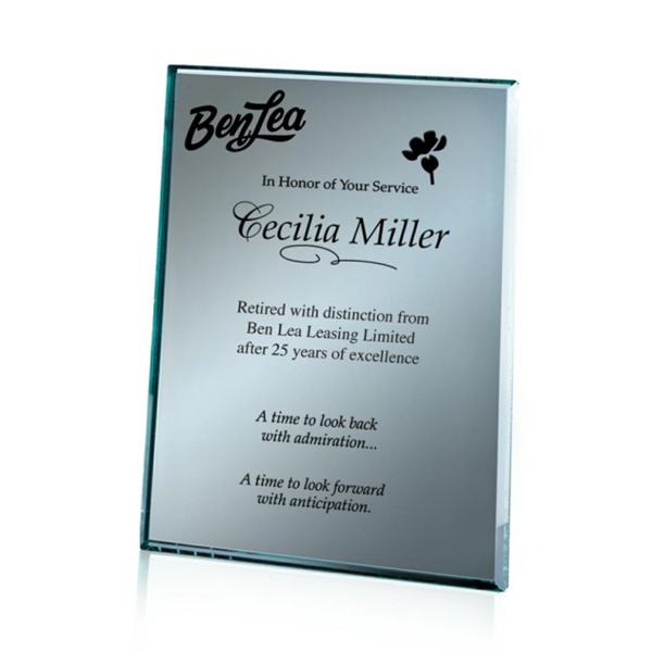 Mirror Plaque - Silver.... from ASI 84592 St Regis Group / Prestige Glass