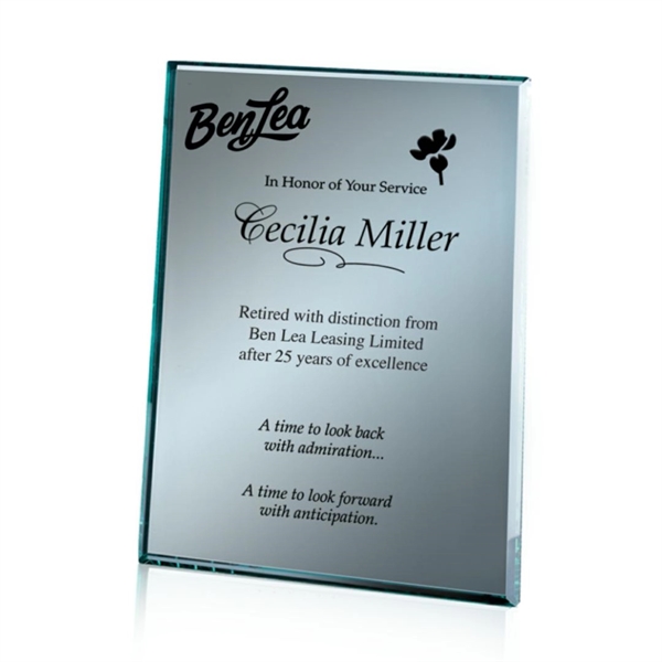 Mirror Plaque - Silver.... from ASI 84592 St Regis Group / Prestige Glass