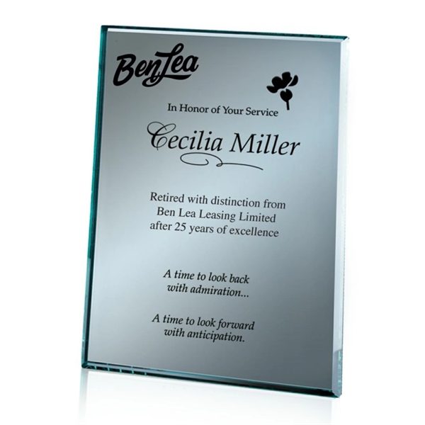 Mirror Plaque - Silver.... from ASI 84592 St Regis Group / Prestige Glass