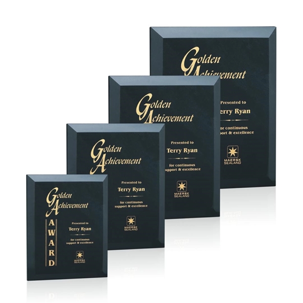 Genuine black marble standing or hanging plaque.... from ASI 84592 St Regis Group / St Regis