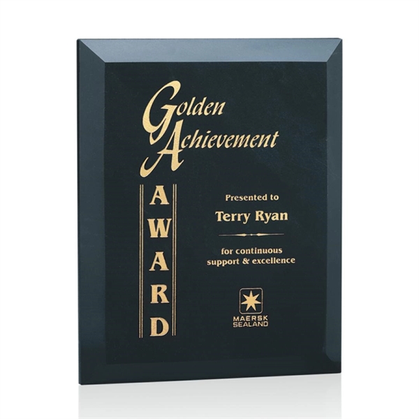 Genuine black marble standing or hanging plaque.... from ASI 84592 St Regis Group / St Regis