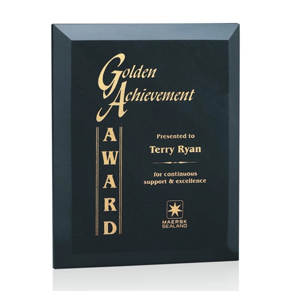 Genuine black marble standing or hanging plaque.... from ASI 84592 St Regis Group / St Regis