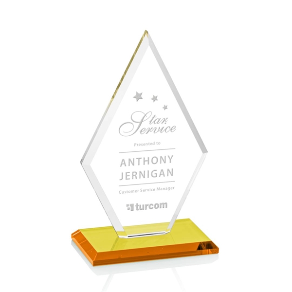 The Tuscany Award features beautiful Starfire Crystal in a diamond shape... from ASI 84592 St Regis Group / St Regis