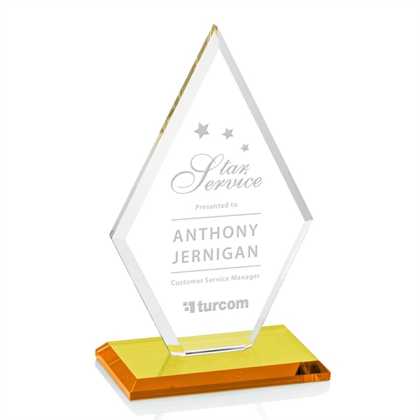 The Tuscany Award features beautiful Starfire Crystal in a diamond shape... from ASI 84592 St Regis Group / St Regis