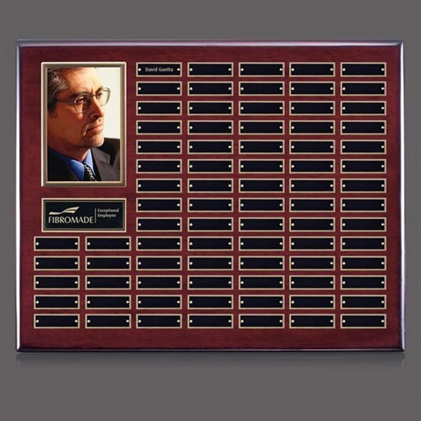 Piano rosewood finish plaque, holds 4" x 6" vertical photo and... from ASI 84592 St Regis Group / St Regis