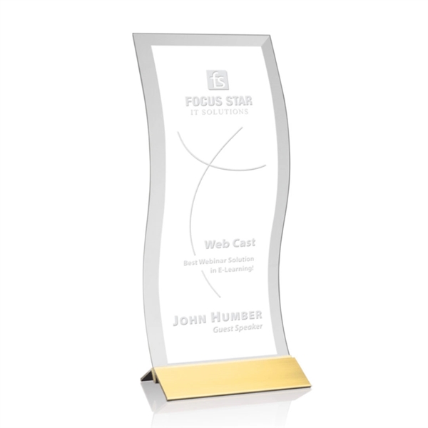 Vail Award - Starfire/Gold 4"x12"... from ASI 84592 St Regis Group / St Regis