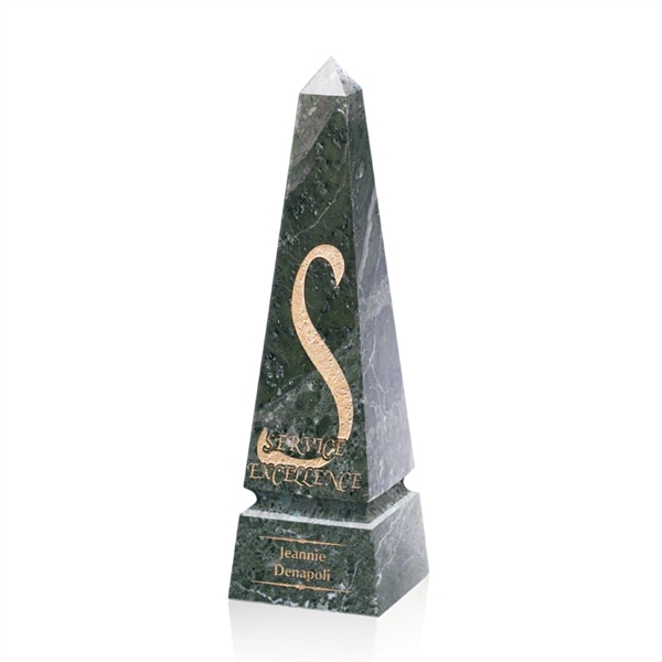 Groove Marble Obelisk - Green.... from ASI 84592 St Regis Group / St Regis