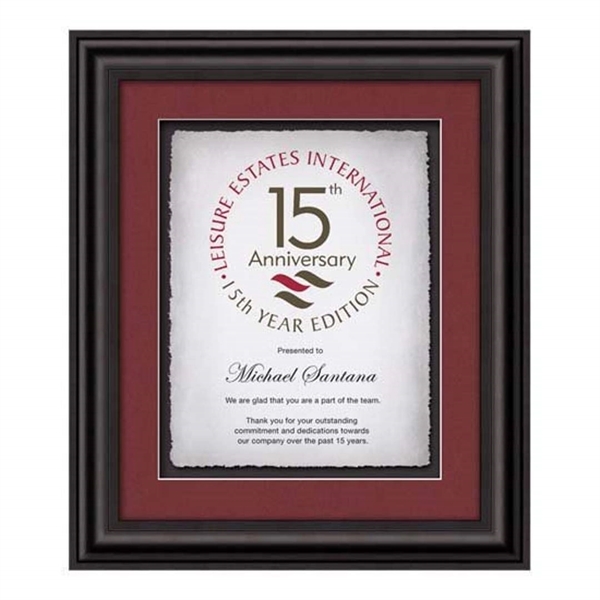 The Bathurst award features an ebony finished wood frame with a... from ASI 84592 St Regis Group / St Regis