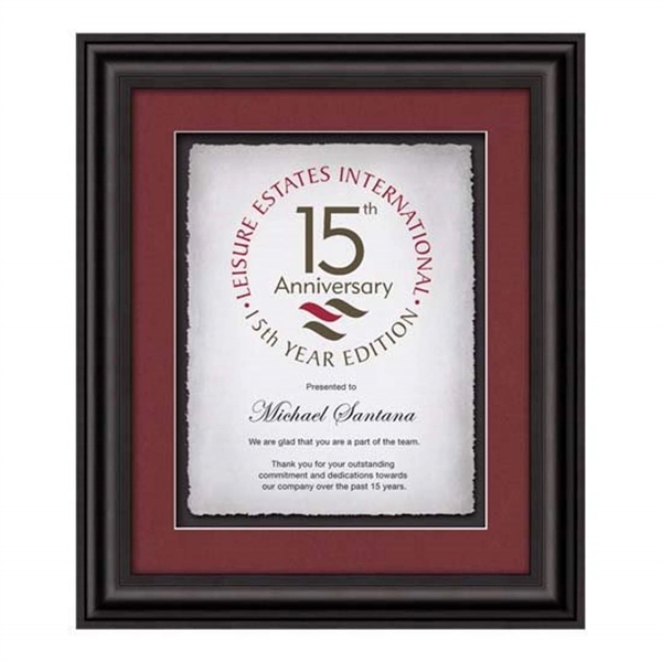 The Bathurst award features an ebony finished wood frame with a... from ASI 84592 St Regis Group / St Regis