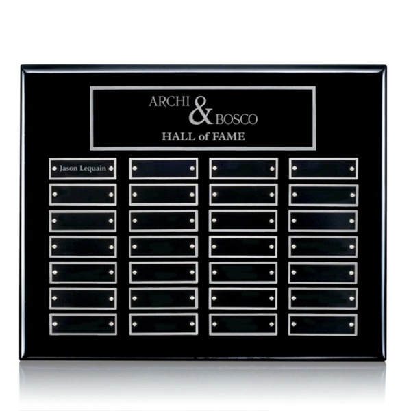 Horizontal Perpetual Plaque - Black / Silver 12 Plates.... from ASI 84592 St Regis Group / St Regis
