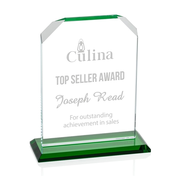 Our extraordinary beveled Starfire Waterford award is combined with emerald optical... from ASI 84592 St Regis Group / St Regis