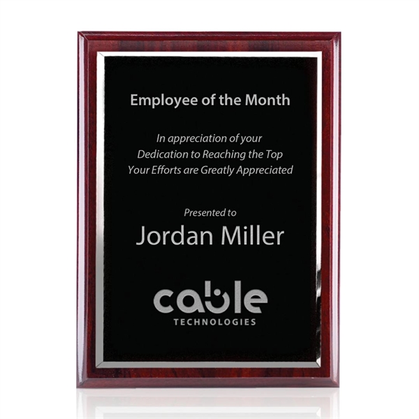 Plaque - Rosewood/Black.... from ASI 84592 St Regis Group / Prestige Glass