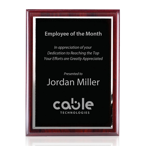 Plaque - Rosewood/Black.... from ASI 84592 St Regis Group / Prestige Glass