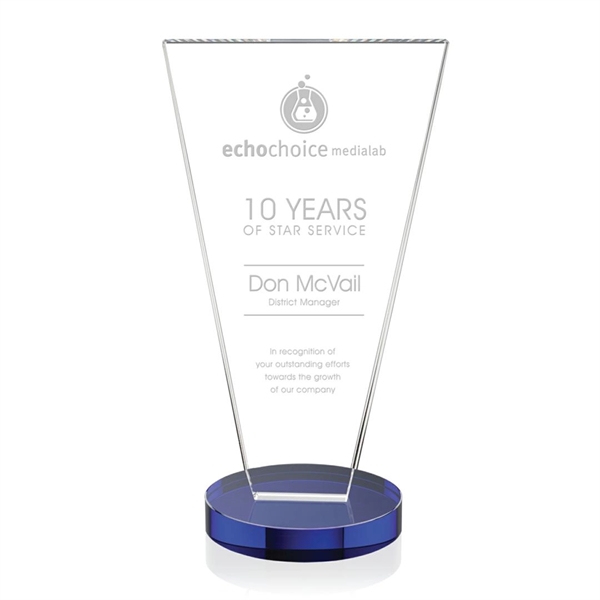 Fabulous Starfire Award with a tapered bottom and bevelled edges... from ASI 84592 St Regis Group / St Regis